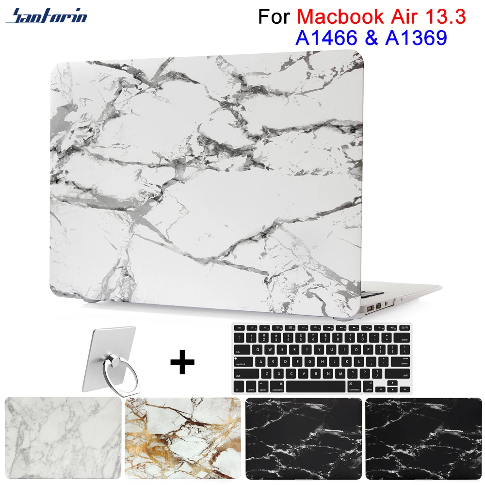 

Plastic Hard Case Cover for MacBook Air 13 inch A1466 A1369 Print Marble Pattern Shell Cover for Air 13.3'' Laptop