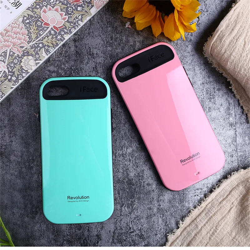 Candy Color Smooth Back Cover Iface Coque For Iphone