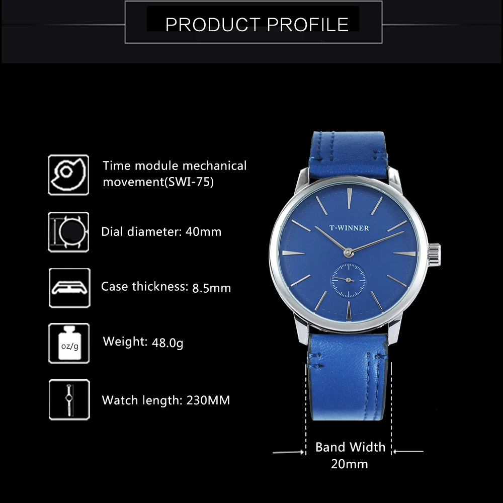 الفائز الأزياء الحد الأدنى الأزرق الميكانيكية ووتش الرجال جلد طبيعي حزام عارضة رقيقة جدا للرجال ساعات الأعلى العلامة التجارية الفاخرة ساعة الفائز الأزياء الحد الأدنى الأزرق الميكانيكية ووتش الرجال جلد طبيعي حزام عارضة رقيقة جدا للرجال ساعات الأعلى العلامة التجارية الفاخرة ساعة