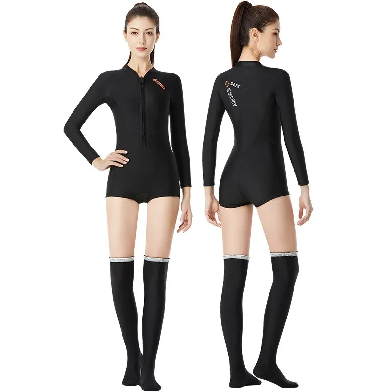 

Scuba Diving Wetsuit Women 1.5mm Diving Suit Women Neoprene Swimming Wetsuit Surf Triathlon Wet Suit Swimsuit Full Bodysuit