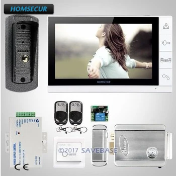 

HOMSECUR 9inch Wired Video Door Entry Security Intercom Electric Lock+Keys Included