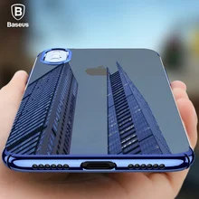 BASEUS Bling гальванический ARC Edge Жесткий ПК чехол для iPhone X XS/XS Max/для iPhone XR Ультратонкий Прозрачный задний Чехол для телефона