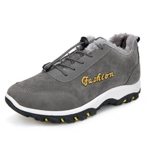 Wintwer sneakers Women Plush Snow Boots Warm Suede Leather Boots Ankle Walking Shoes men’s Outdoor Winter skateboarding shoes
