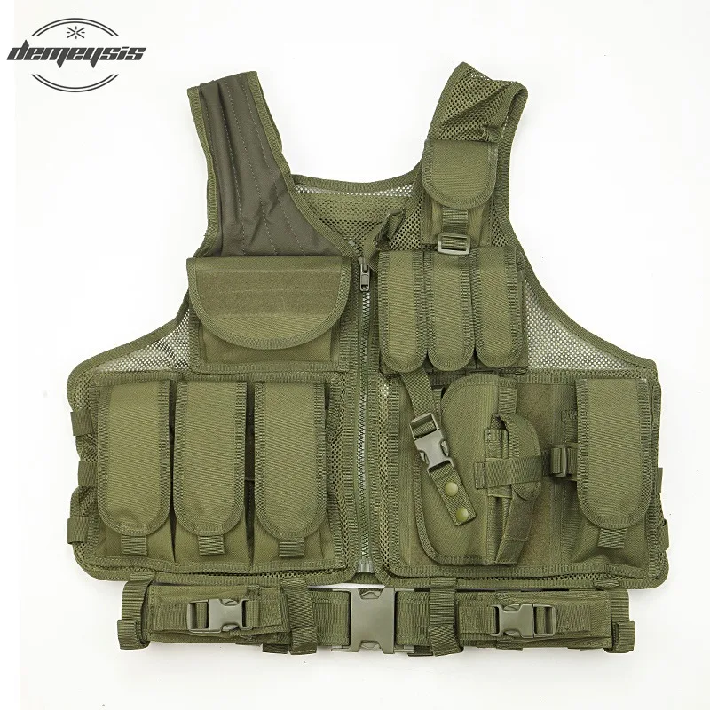 Army Combat Tactical Vest Military Protective Airsoft Camouflage Molle