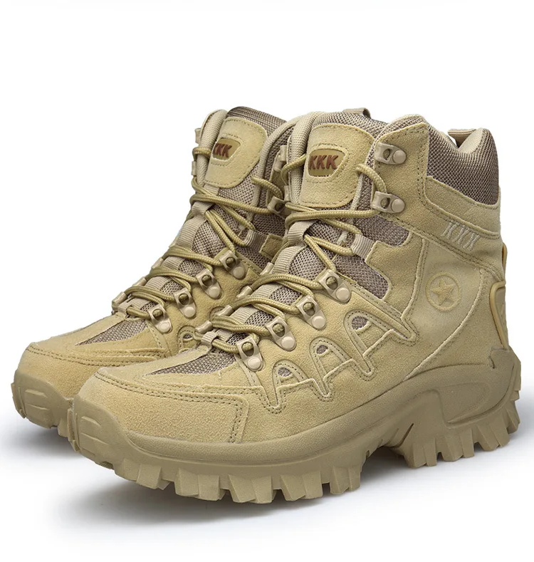 

Men High Quality Military Leather Boots Army Shoes Special Forces Tactical Desert Combat Boats Outdoor Work Shoe Winter/autumn
