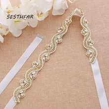 Жемчуг Свадебные ремни ручной работы свадебные ленты расшитые стразами свадебные пояса свадебные аксессуары J120G