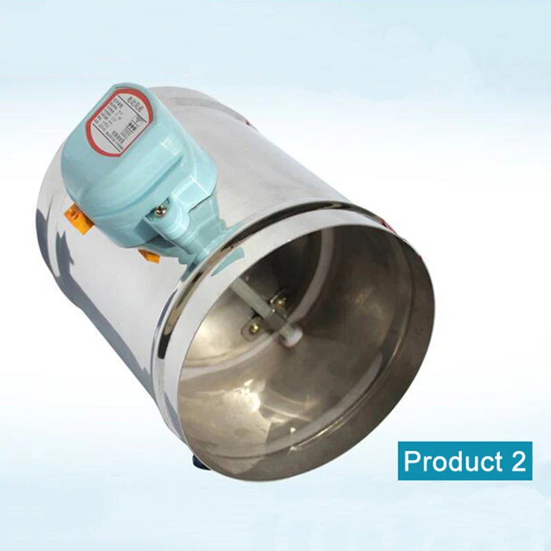1 шт. 125 мм Нержавеющая сталь воздуха Демпферная заслонка вентиляции и кондиционирования Электрический воздуховод приводной клапан для 5 дюймов вентиляционные трубы клапан 220V