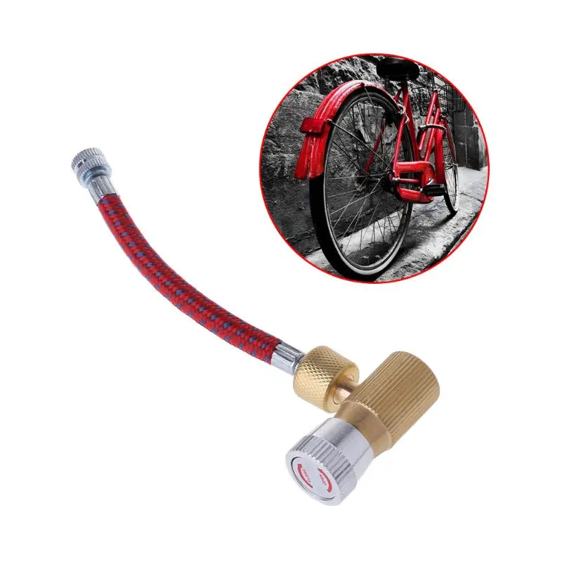 

CO2 Pump Adapter Bicycle Mini Air Inflator Copper Cartridge Motorcycle MTB Road Bike Portable