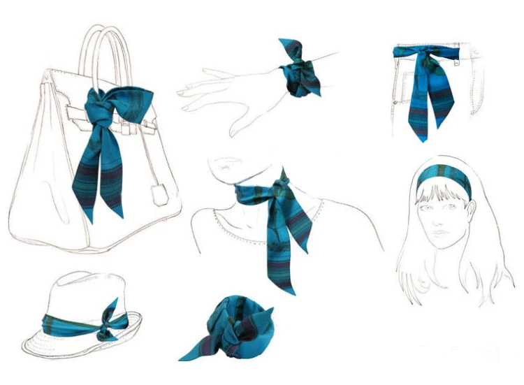 6X100 см, новинка, простой саржевый шарф с буквенным принтом для женщин, шарф с ручкой и лентой, корейские повязки на голову, шейный платок, подарок для девочек