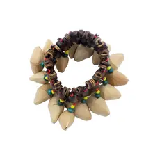 Новая мода ручной работы прочный гайка в виде ракушки ручная цепь Африканский барабанный барабанщик инструмент Колокольчик для взрослых детей