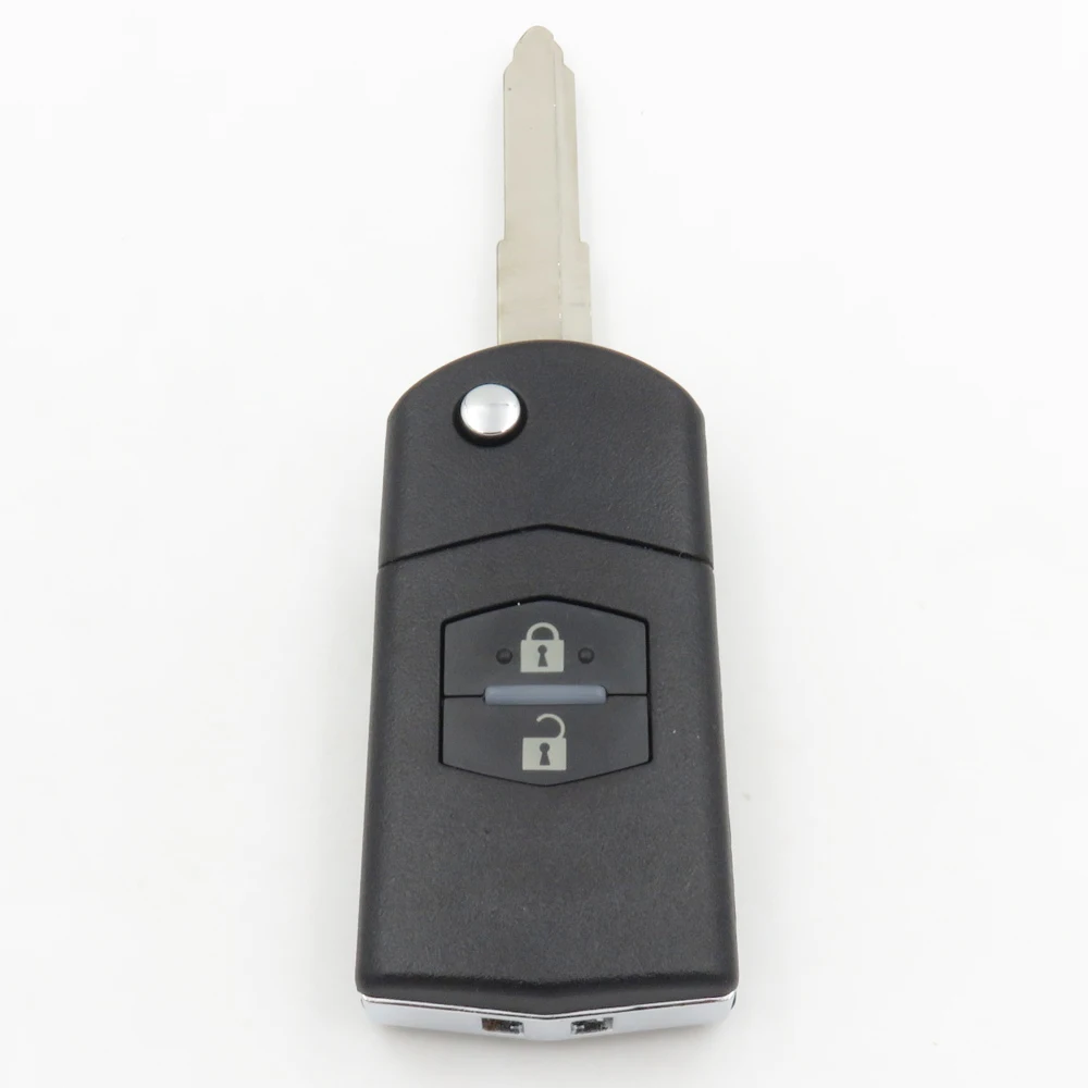 1 шт. для Mazda 2 кнопочный пульт дистанционного управления флип-ключ, подходит для Mazda 2 3 5 6 RX7 RX8 BT50 без логотипа