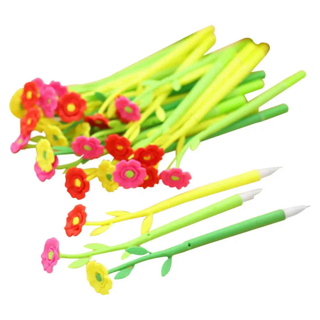 

NEW 15pcs 0.38mm flower shape gel pen