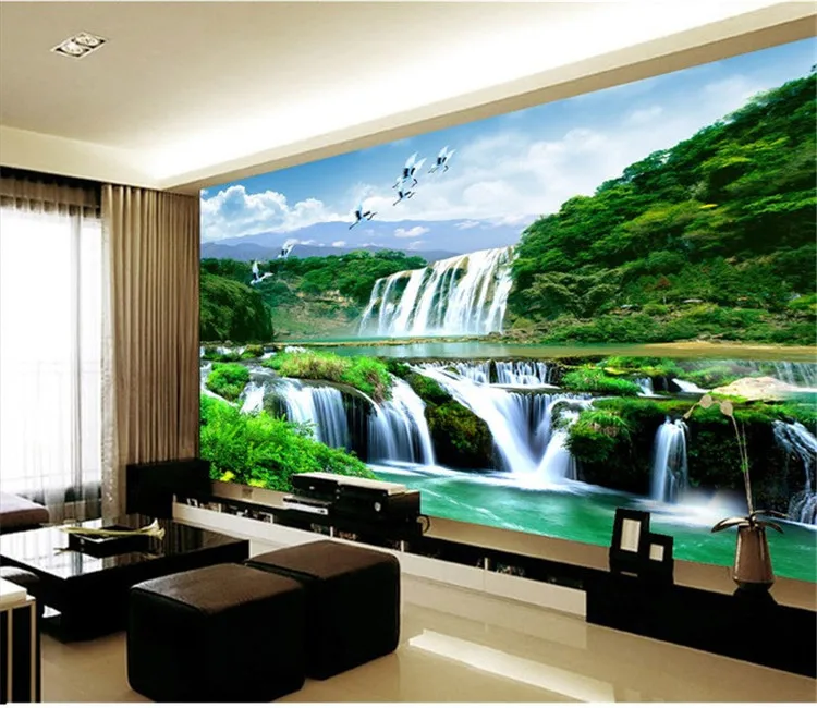 

3d huge mural romantic peach blossom papel de parede background sofa TV backdrop wallpaper murals wallpaper