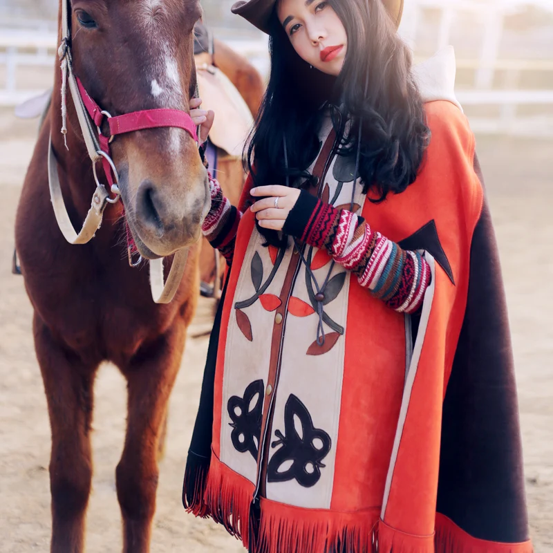 Femmes Tranchée Arrivée Couleur De Faux Hiver Nouvelle Capuche Mode Survêtement À Lâche Suede Printemps Lynette's Bloc Manteau Gland Chinoiserie wqpfXZIXg