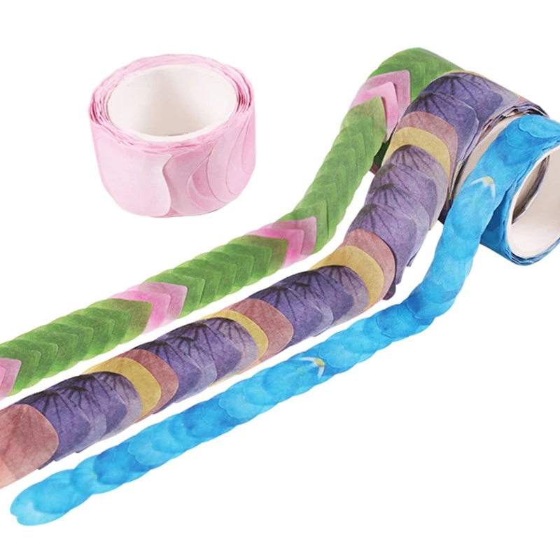 

200PCS Roll Flower Petals Tape Decorative Masking Tape Fragrance Sakura Scrapbooking Diary Paper Stickers DIY