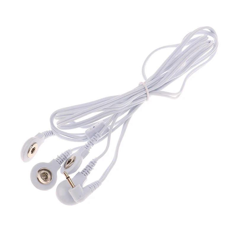 

Electrode Lead Wires Connecting Cables for Digital TENS Therapy Machine Massager Electrode Wire Plug 3.5mm 4 Buttons/2 Buttons