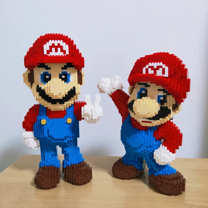 Pаспродажа Shangji Super Mario Fire Bee Mario Browser Monster one piece Chopper 3d модель DIY Алмазные маленькие блоки мини строительные игрушки без коробки