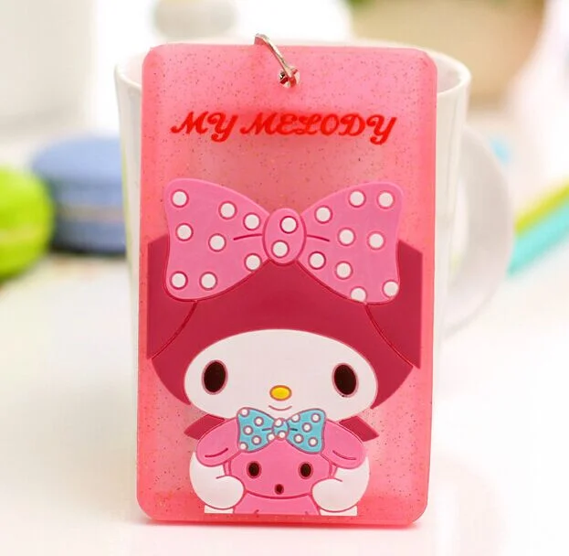 

NEW Kawaii Rabbit 10*6CM Kid Girl's BUS , ID Card Holder Case Pouch BAG Holder Case ; ID Message PAD Case Holder
