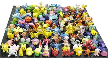 

72pcs Pocket Pet Mini Pikachu Minifigure PokeToys Action Figures Toy For Gift Anime Brinqedos Christmas Toys