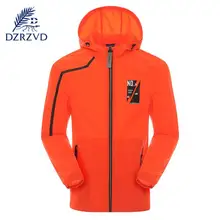 Летние Для мужчин с капюшоном Рыбалка восхождение кожи Защита от солнца экран одежда Спорт на открытом воздухе быстросохнущая дышащая Защита от солнца УФ-защита Походные куртки