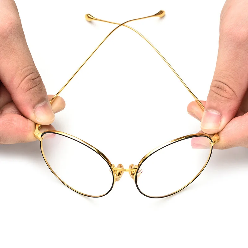 2019 Objektiv Brillen Myopie Glas Optische 100 Runde Titan Männer Neue Rahmen Auge Polarisierte Ultraleicht Mit Z66Ppx57qw