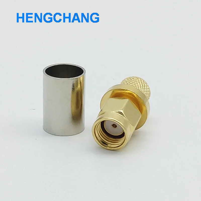 

10pcs/lot RP-SMA Female Connector 50-5 RF Coaxial RP-SMA Connector for 5D-FB SYWV50-5 LMR300 SYV50-5c Coaxial cable