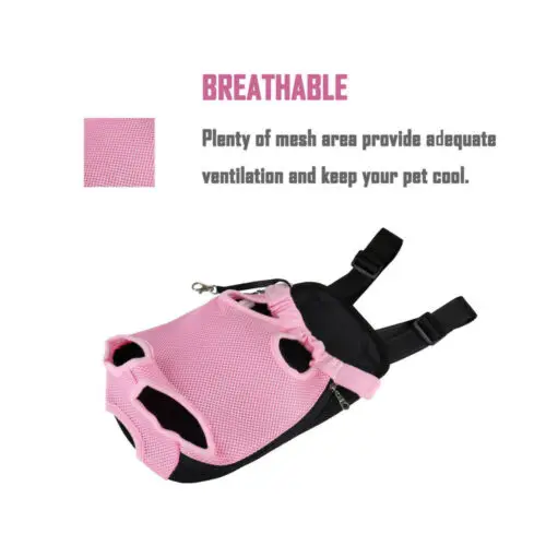 Pet Puppy Dog Cat Carrier Backpack Front Net Mesh Bag Travel Tote Sling Carrier