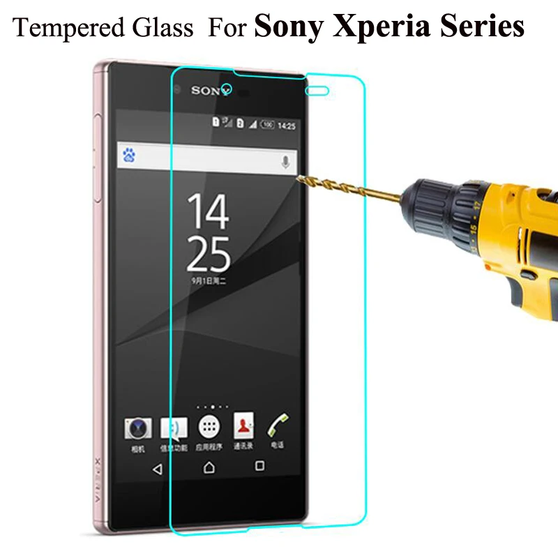 

GerTong 2.5D Tempered Glass Screen Protector For Sony Xperia M4 Aqua M5 X Z Z1 Z2 Z3 Z4 Z5 Compact mini Protective Film