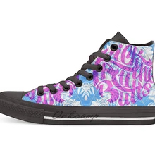 Kick All The Butts Повседневная Высокая холщовая обувь кеды для Прямая