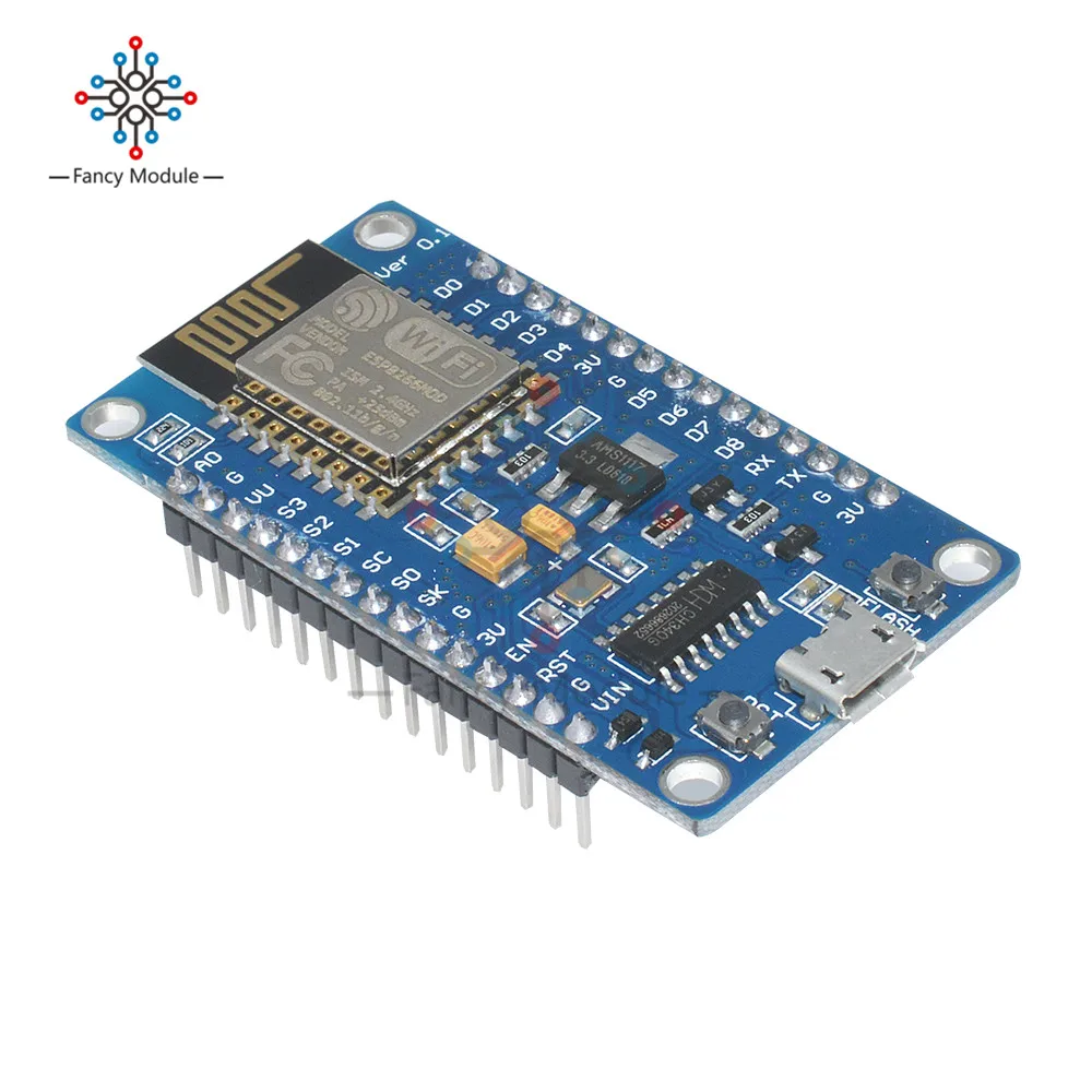 CH340G NodeMcu ESP8266 ESP-12F беспроводной wifi модуль сетевой макетной платы USB IO порты PCB антенна 4,5-9 в