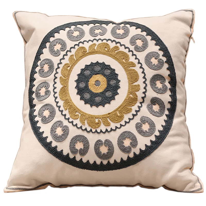 Buy New Floral Designs 100 Cotton Embroidery Sofa