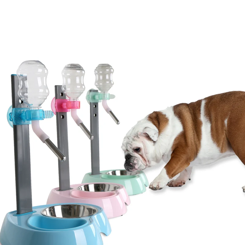 

Automatic Pet Drinker Dog Bowls Water Bottles Liftable Bowl Dispenser Bowl for Puppy Universal dog Drinker Feeder Pet Products
