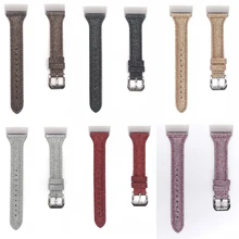 KINGBEIKE Genuine Leather Watchband For Fitbit Charge 3 Watch Band Bracelet Strap Smart Wristband