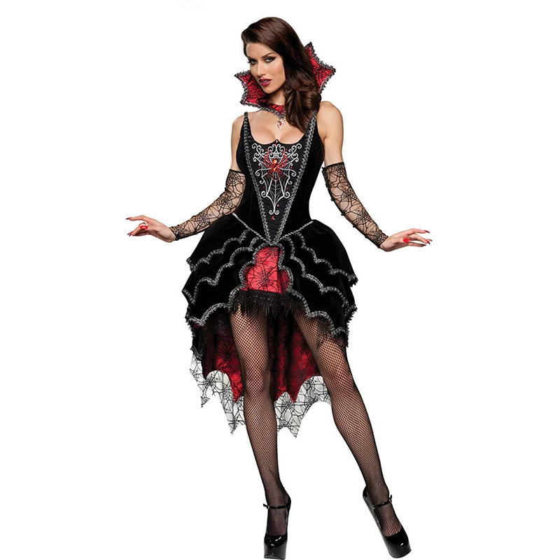 2018 High quality Halloween horror dress women's dress sexy ghost bride