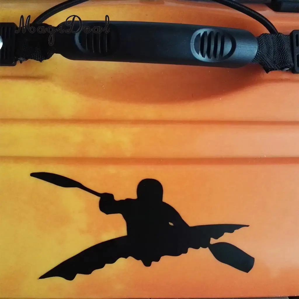 MagiDeal Funny Kayak Paddle Canoe Car Sticker Decal Acce for Kayaking Water Sport Canoe Boating Wall Window Car Boat Application