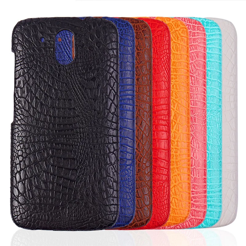 

For HTC 526 526G Case Crocodile Pattern Hard PC with PU Leather Back Cover Phone Case for HTC Desire 526 526H 526G 326G 4.7