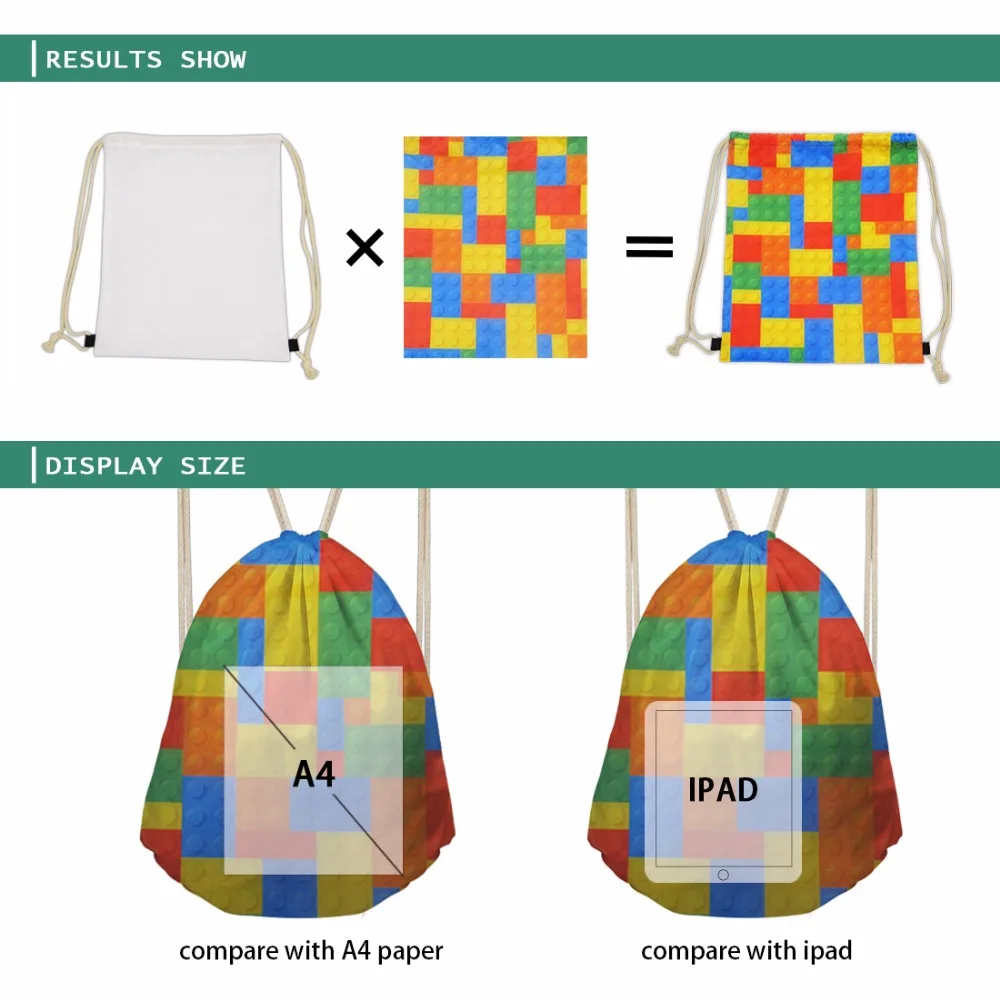 FORUDESIGNS Colorful Animal Horse Pattern Men&Women Drawstring Backpack Small Fashion Multifunction Storage Bags Women's Bolsa FORUDESIGNS Colorful Animal Horse Pattern Men&Women Drawstring Backpack Small Fashion Multifunction Storage Bags Women's Bolsa