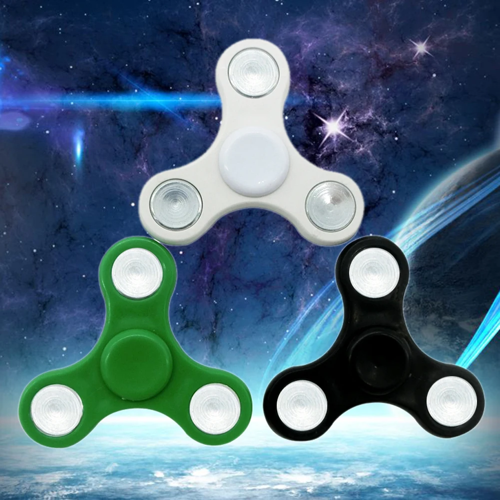 Пластиковый подшипник Tri-Spinner ABS EDC ручной Спиннер для аутизма и СДВГ Fidget Spinner анти-стресс детские игрушки долгое время отжима