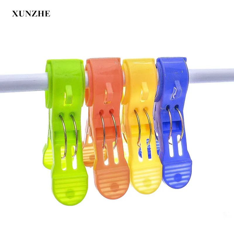 XUNZHE 4Pcs/Set Large Size Plastic Beach Towel Clips Quilt Clips Sheets