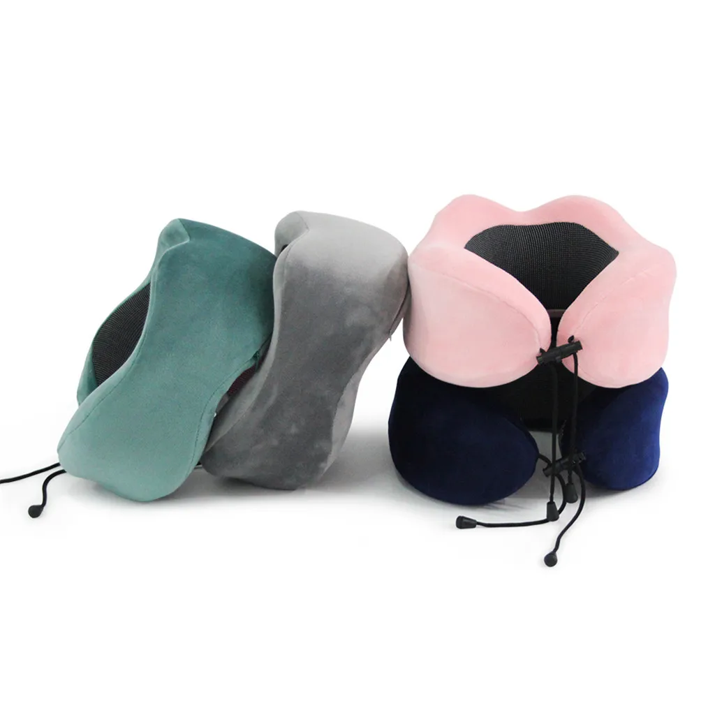 

Travel Office Headrest U-Shape Memory Foam Neck Support Cushion Neck Pillow U-Shape Headrest Lightweight Comfortable