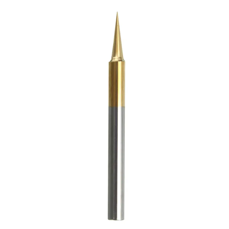 

5Pcs/Set 0.1mm 15 Degree Titanium Coated Carbide PCB Engraving CNC Bit Router Tool New Arrival