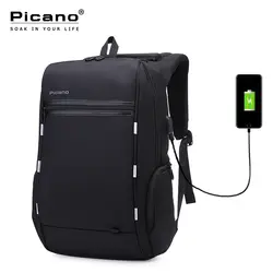 Picano Anti-theft ноутбук водостойкий рюкзак usb зарядка умный Backbag городской рюкзак мужчины женщины светящиеся туристический рюкзак PCN036