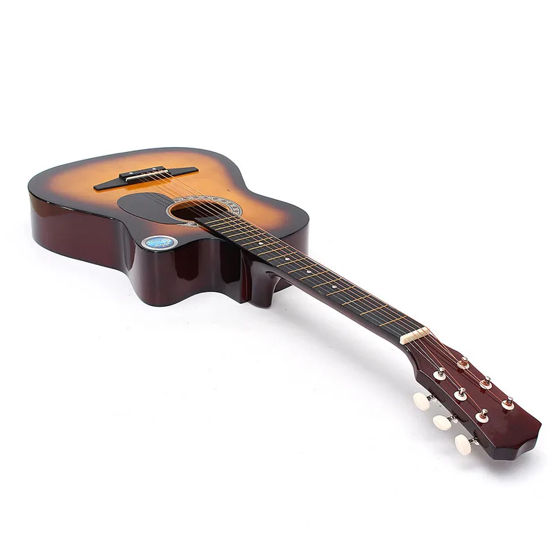 Cebra 6 colores 38 pulgadas madera Folk Guitarra acústica bajo Guitarra ukelele con funda bolsa para amante de instrumentos musicales Cebra 6 colores 38 pulgadas madera Folk Guitarra acústica bajo Guitarra ukelele con funda bolsa para amante de instrumentos musicales