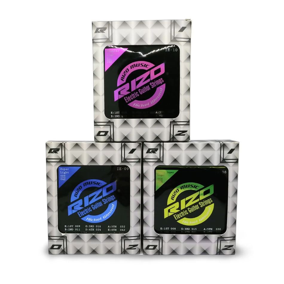 Nueva Marca rizo eléctrico Guitarras encadena un conjunto 1st-6th Guitarras ra cuerdas Corea hecho hexangular núcleo de acero níquel herida Nueva Marca rizo eléctrico Guitarras encadena un conjunto 1st-6th Guitarras ra cuerdas Corea hecho hexangular núcleo de acero níquel herida