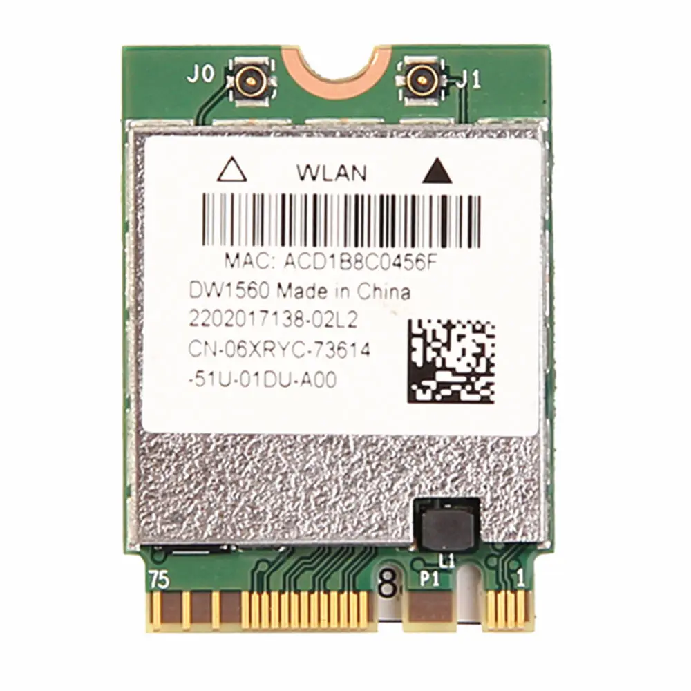 Wireless Adapter Card For Dell Dw1560 Bcm94352z Ngff M 2 Wifi Wlan Bluetooth 4 0 06xryc 802 11ac Up To 867mbps Bcm94352 Card Wireless Adapter Wireless Card802 11ac Card Aliexpress