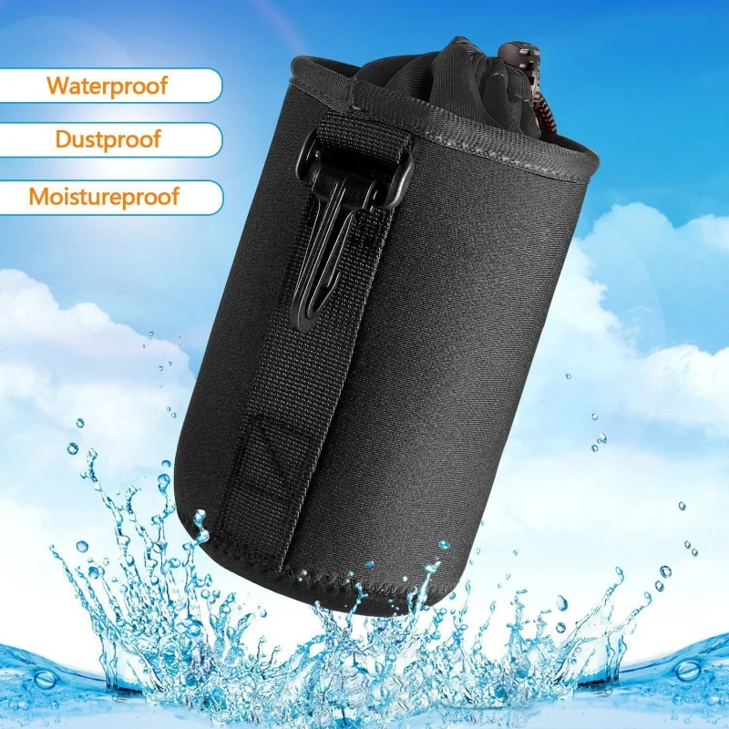 

Waterproof Universal Neoprene Soft Video Camera Lens Pouch Bag Case Full Size For Canon Nikon Sony