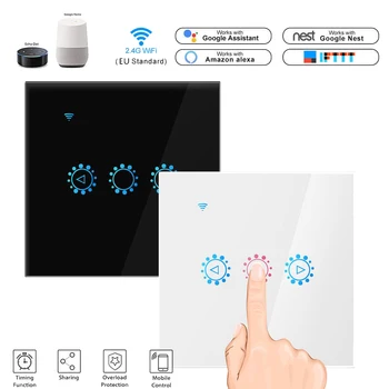 

Smart Light Dimmer Wall Mount Touch RC WiFi Light Switch Remote Controlling Intelligent Home Supplies EU/UK Standard