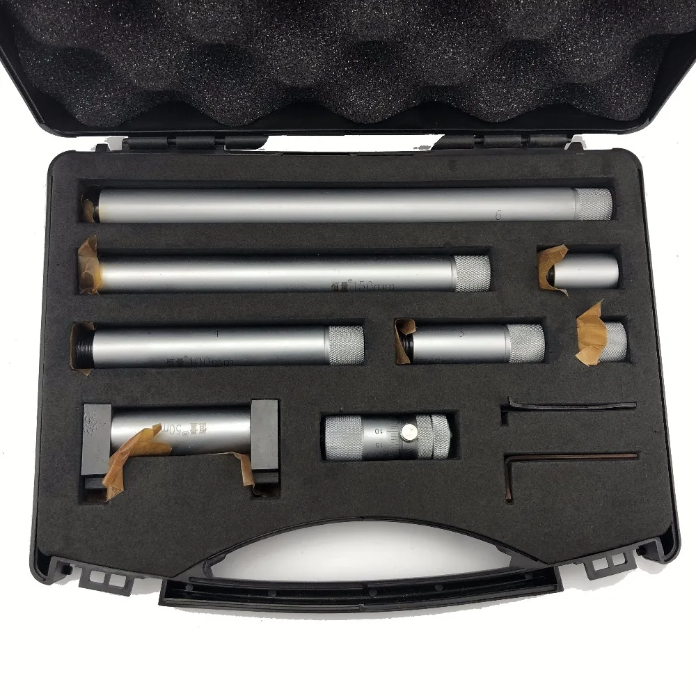 Description Picture 3 of item50-600mm Inside Micrometer Combining Extension Rods Internal Micrometer