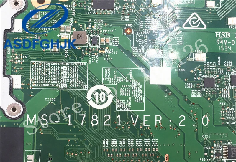 Материнская плата для ноутбука системная MSI GT72 2QD DOMINATOR SR2FQ MS 17821 DDR3 не