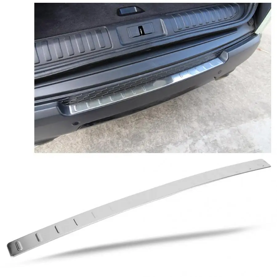 

1pc Rear Exterior Bumper Protector Trim Cover Plate Fit For Land Rover Range Rover Sport 14-17 car accessories